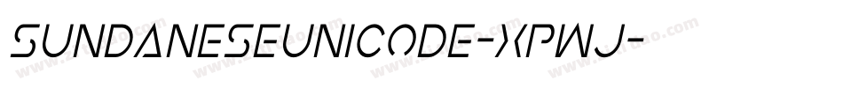 SundaneseUnicode-xPWj字体转换