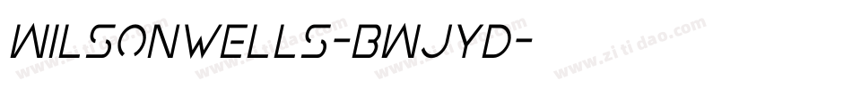Wilsonwells-BWjYd字体转换