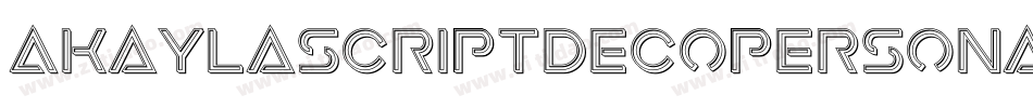 Akaylascriptdecopersonaluse-JD1M字体转换