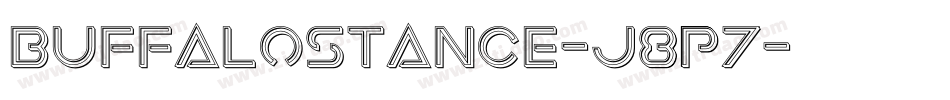 Buffalostance-J8p7字体转换