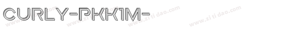 Curly-PKK1m字体转换