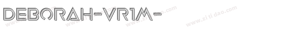 Deborah-vR1M字体转换