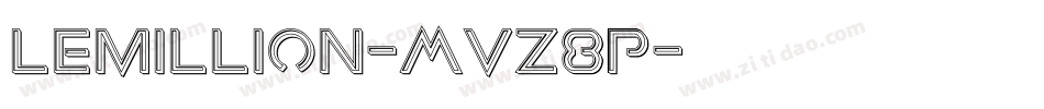 Lemillion-MVZ8P字体转换