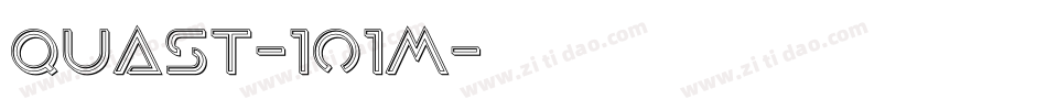 Quast-1o1M字体转换