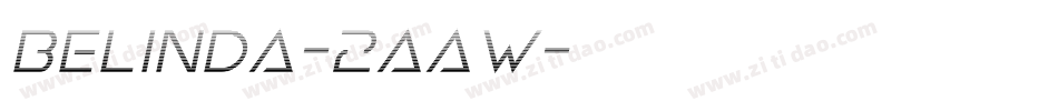 Belinda-2aaw字体转换