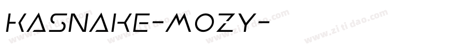Kasnake-MOzY字体转换