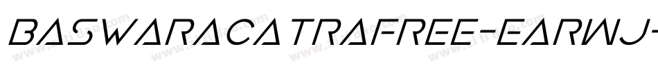 Baswaracatrafree-EarWj字体转换