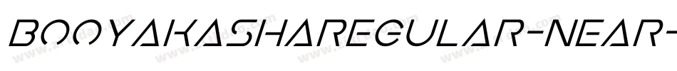 BooyakashaRegular-nEaR字体转换