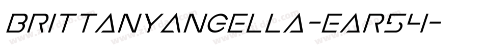 BrittanyAngella-Ear54字体转换