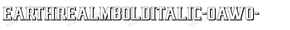 EarthrealmBoldItalic-OaWo字体转换