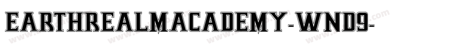 EarthrealmAcademy-WnD9字体转换