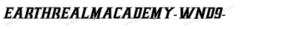 EarthrealmAcademy-WnD9字体转换