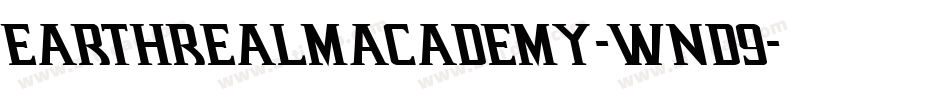EarthrealmAcademy-WnD9字体转换