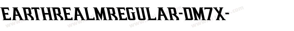 EarthrealmRegular-Dm7x字体转换