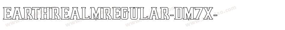 EarthrealmRegular-Dm7x字体转换