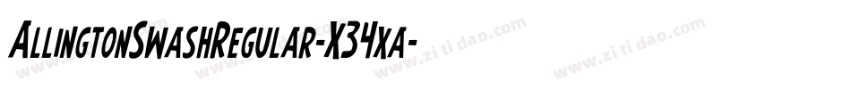 AllingtonSwashRegular-X34xa字体转换