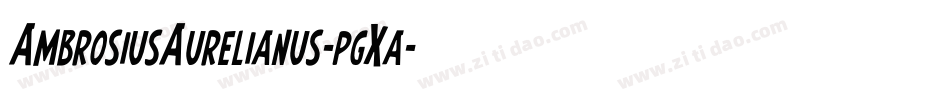 AmbrosiusAurelianus-pgXa字体转换