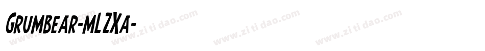 Grumbear-mLZXa字体转换