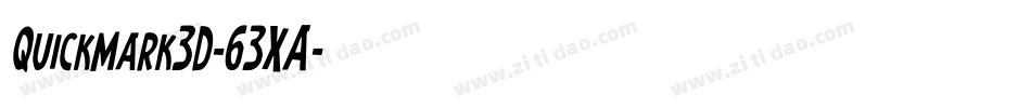 Quickmark3D-63XA字体转换 Quickmark3D-63XA字体转换
