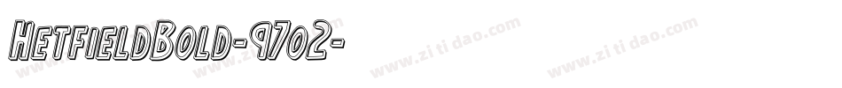 HetfieldBold-97o2字体转换