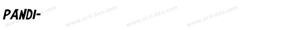 pandi字体转换