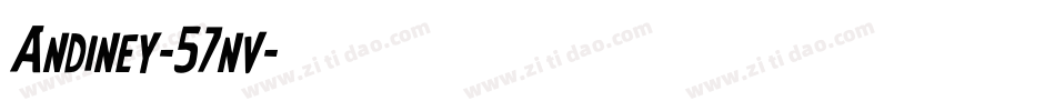 Andiney-57nv字体转换