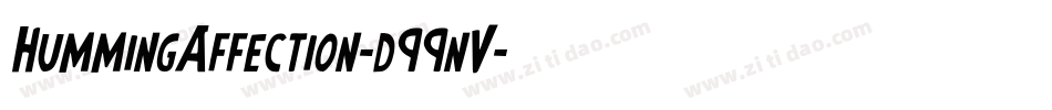 HummingAffection-d99nV字体转换