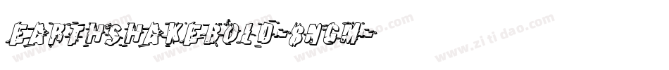 EarthshakeBold-8nGM字体转换