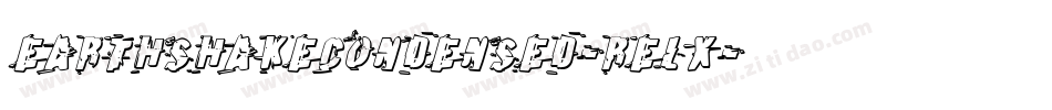 EarthshakeCondensed-rELx字体转换
