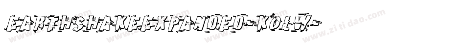 EarthshakeExpanded-KoLW字体转换