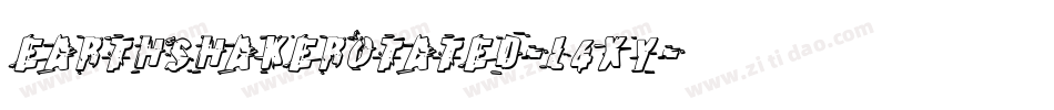 EarthshakeRotated-L4Xy字体转换