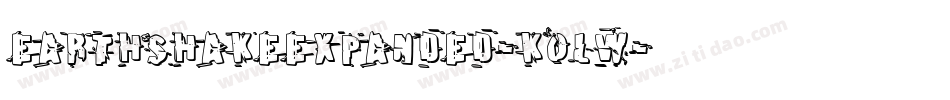 EarthshakeExpanded-KoLW字体转换