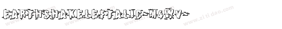 EarthshakeLeftalic-m4wV字体转换