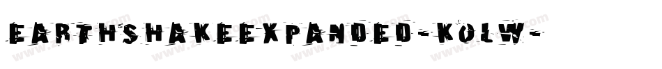 EarthshakeExpanded-KoLW字体转换