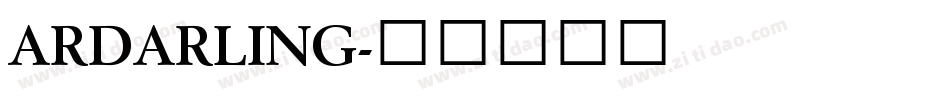 ARDARLING字体转换