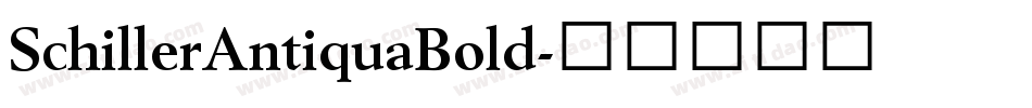 SchillerAntiquaBold字体转换