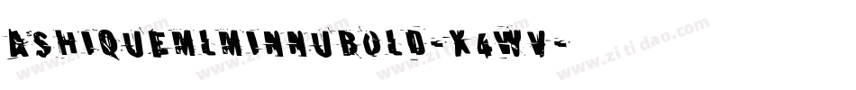 AshiqueMlMinnuBold-x4wV字体转换