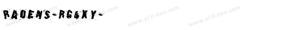 Radens-rg4xy字体转换