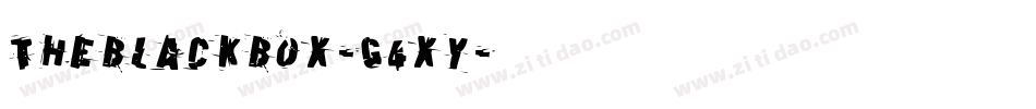 Theblackbox-G4xy字体转换