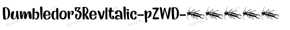 Dumbledor3RevItalic-pZWD字体转换