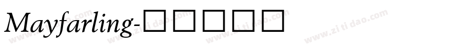 Mayfarling字体转换