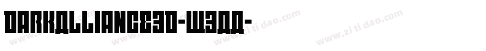 DarkAlliance3D-W3AA字体转换