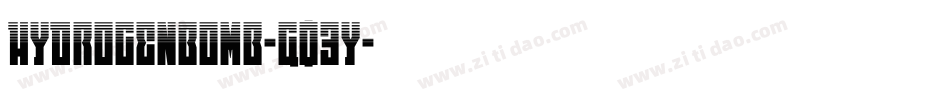 Hydrogenbomb-GO3y字体转换