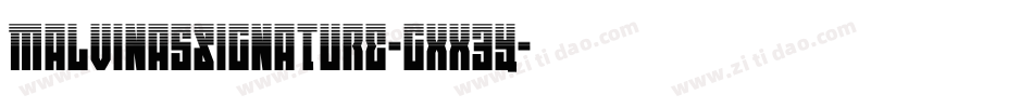 MalvinasSignature-gxx3Y字体转换 MalvinasSignature-gxx3Y字体转换