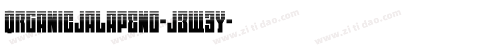 Organicjalapeno-jEW3y字体转换