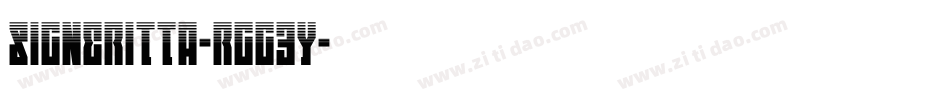 Signeritta-rgg3y字体转换 Signeritta-rgg3y字体转换