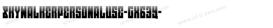 SkywalkerPersonalUse-gxB3Y字体转换