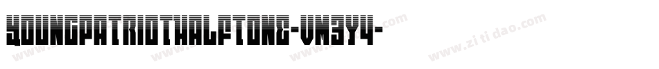 YoungPatriotHalftone-vm3y4字体转换