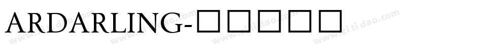 ARDARLING字体转换
