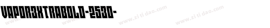 VaporExtrabold-25Eo字体转换
